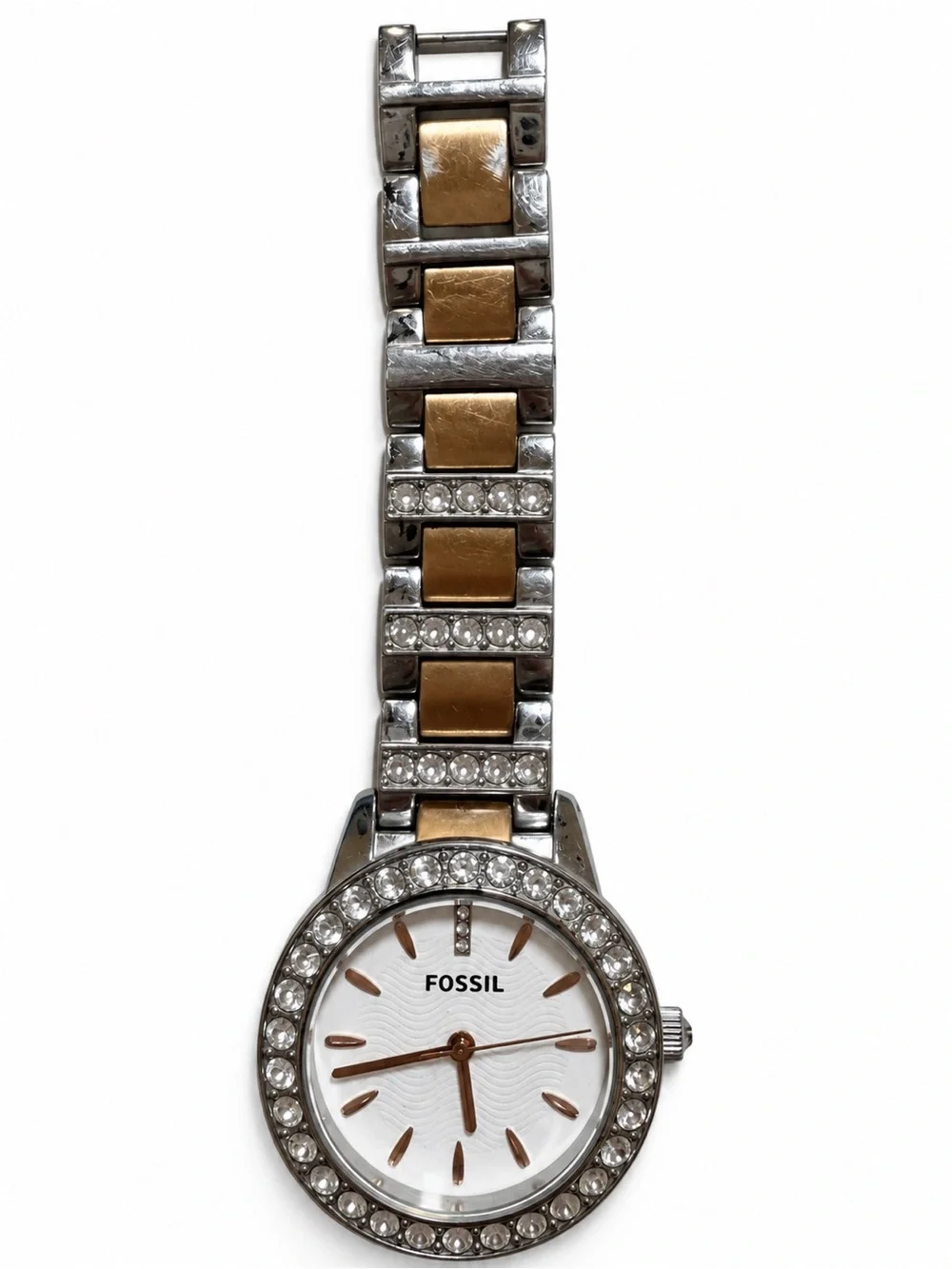 Fossil Jesse ES3622 Two Tone Crystal Watch